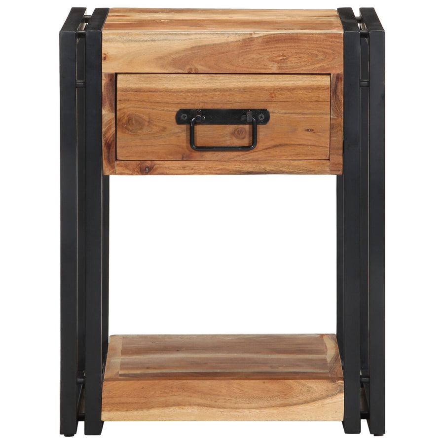 Nachtkasten 2-Pack 40 x 35 x 50 cm Massief acaciahout