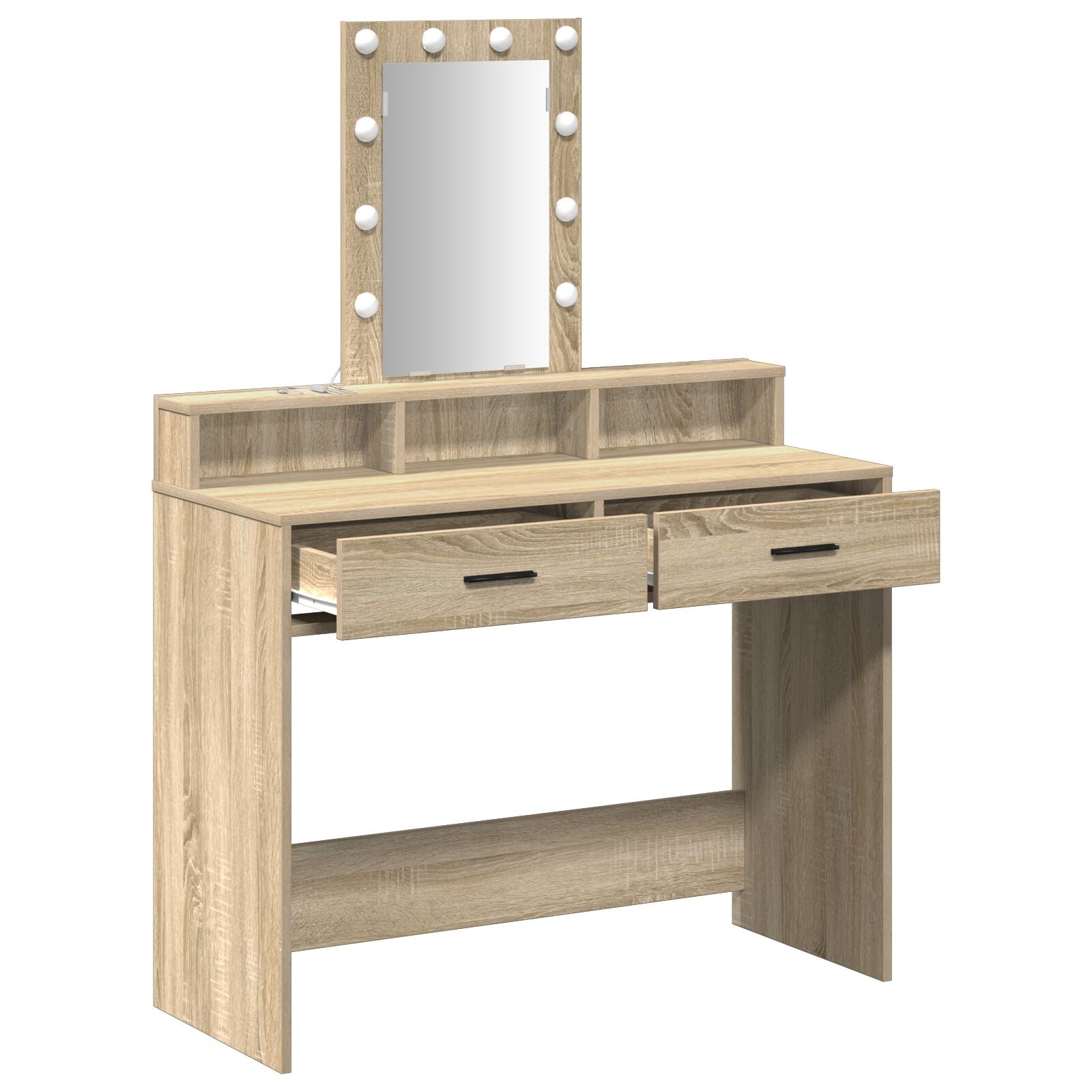 Kaptafel Met Led-Verlichting Sonoma eiken 100 x 41 x 140 cm