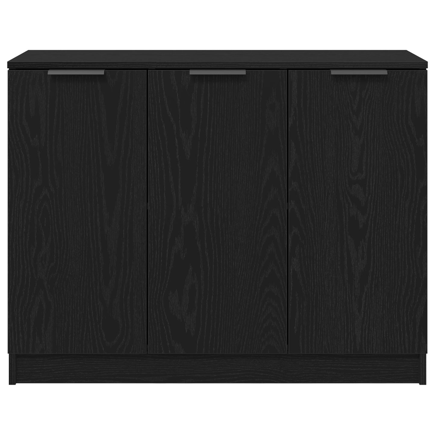 Dressoir Zwart Eiken 90,5X30X70 Cm Engineered Wood