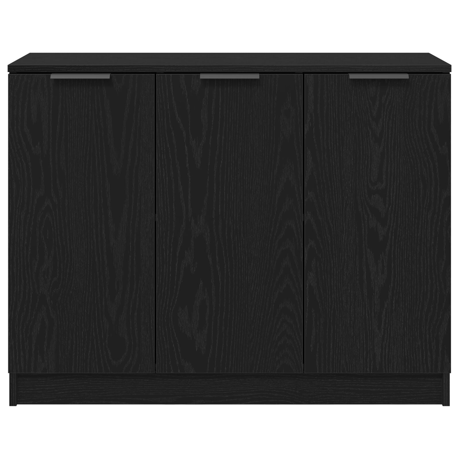 Dressoir Zwart Eiken 90,5X30X70 Cm Engineered Wood
