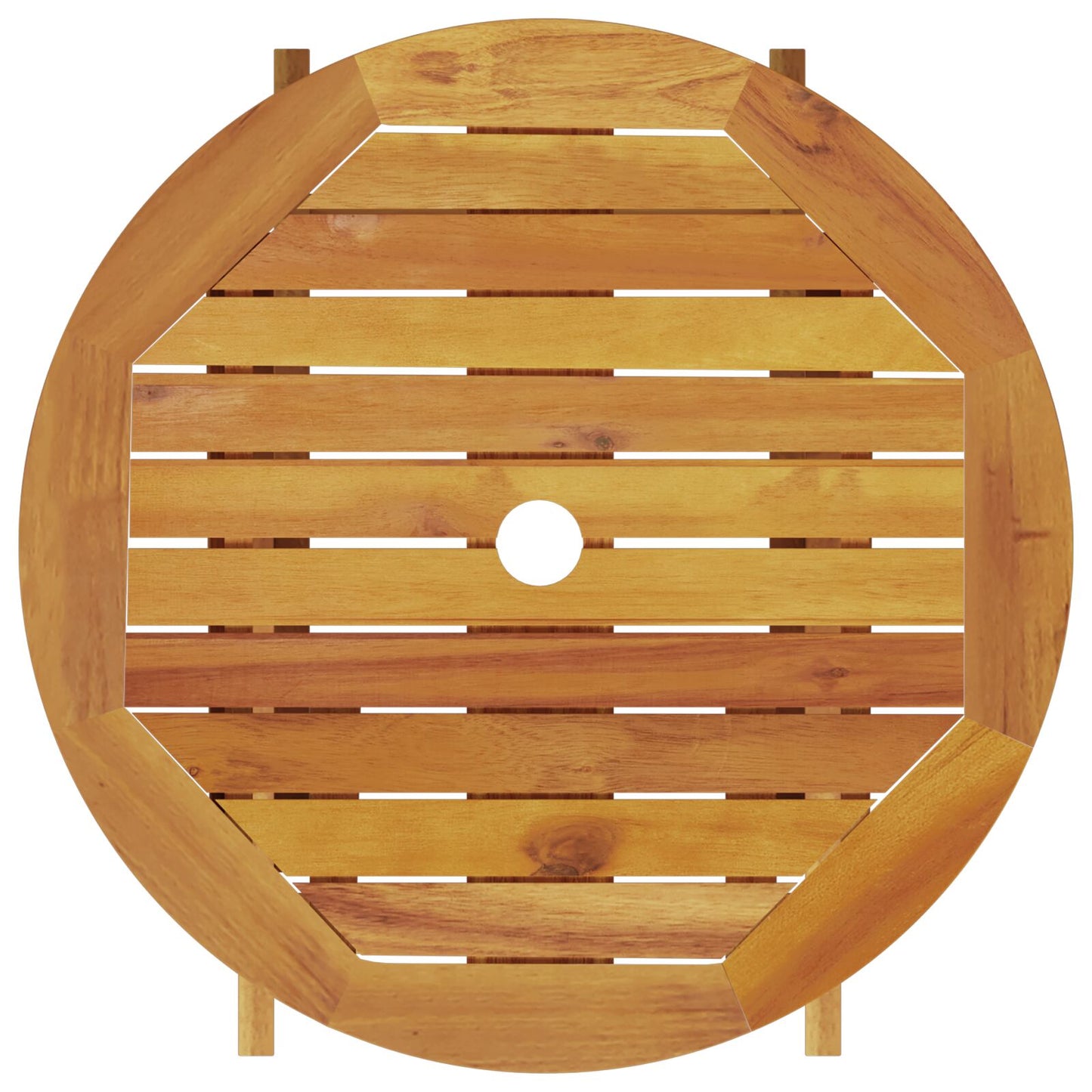 3-Delige Opvouwbare Bistroset Van Massief Acaciahout 60 cm tafel diameter 2 stoelen + ronde tafel