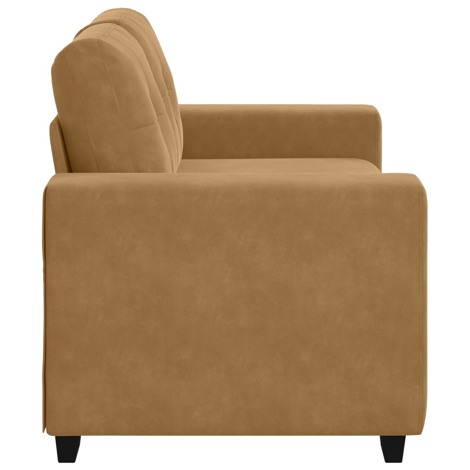 Loveseat Bank Fluweel Fluweel Bruin 120 cm