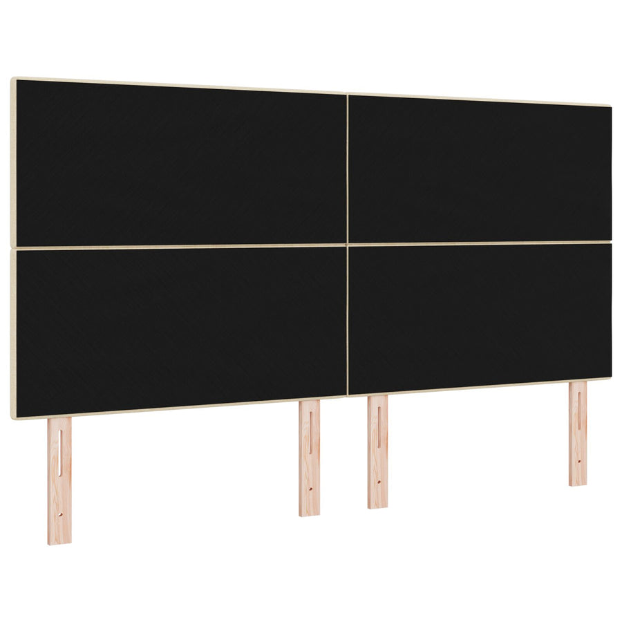 Hoofdbord Knopgeplooid Stof Crème 180 cm Hoog hoofdbord