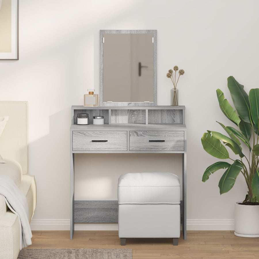 Kaptafel Met Lade Grijs Sonoma 79 x 41 x 140 cm Grijze sonoma