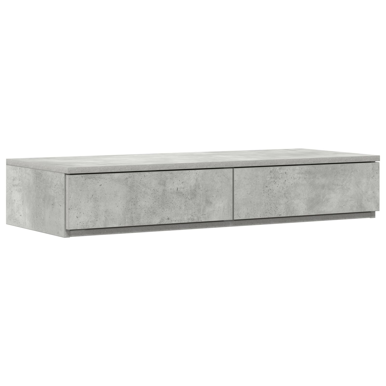Bedlade Betonnen Grijs Geïntegreerd Hout Beton grijs 80 x 36,5 x 16,5 cm