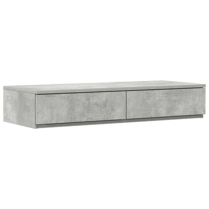 Bedlade Betonnen Grijs Geïntegreerd Hout Beton grijs 80 x 36,5 x 16,5 cm