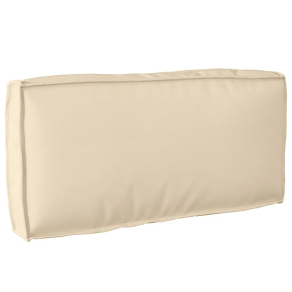 Palletkussen Voor Rugsteun 80X40X12 Cm Oxford Stof Beige