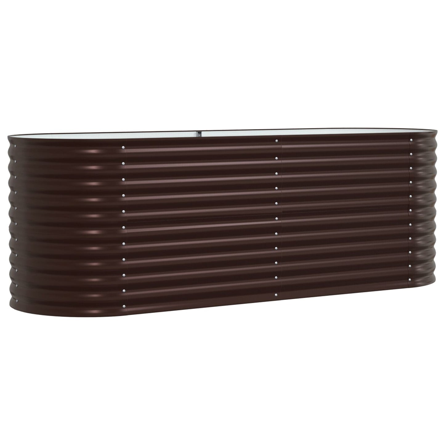 Tuinbed Gealvaniseerd Staal 240 x 80 x 81 cm Bruin