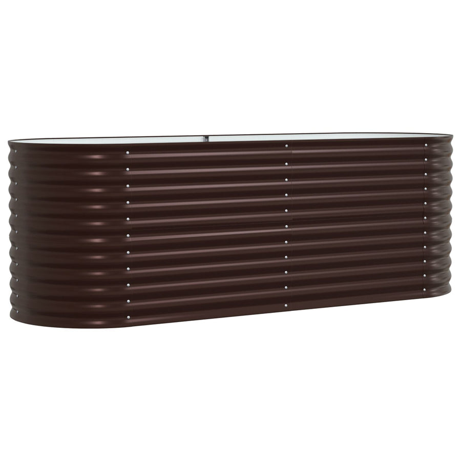 Tuinbed Gealvaniseerd Staal 240 x 80 x 81 cm Bruin