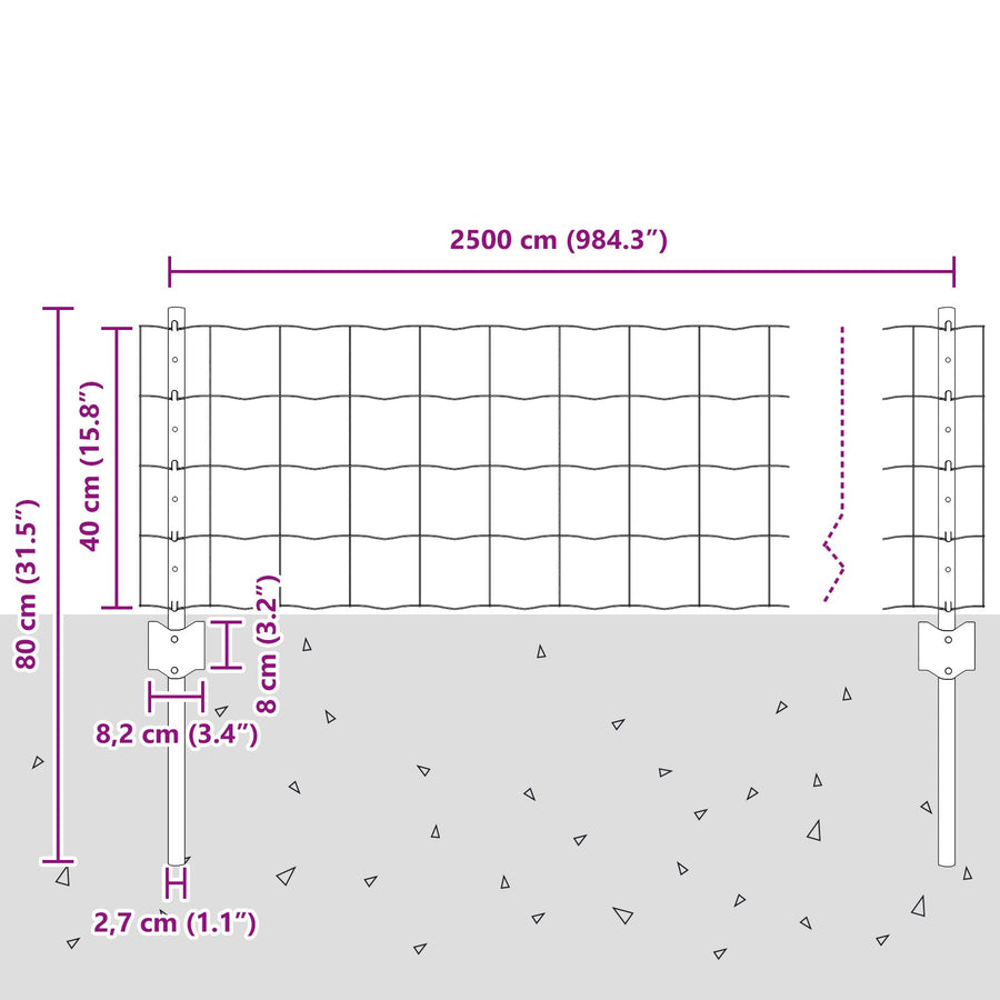 Tuinafscheiding Rol Set Van 2 Gegalvaniseerd Gegalvaniseerd Staal