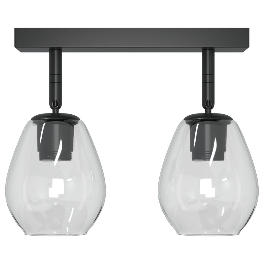 Plafondlamp Met Verstelbare Glazen Kap 2