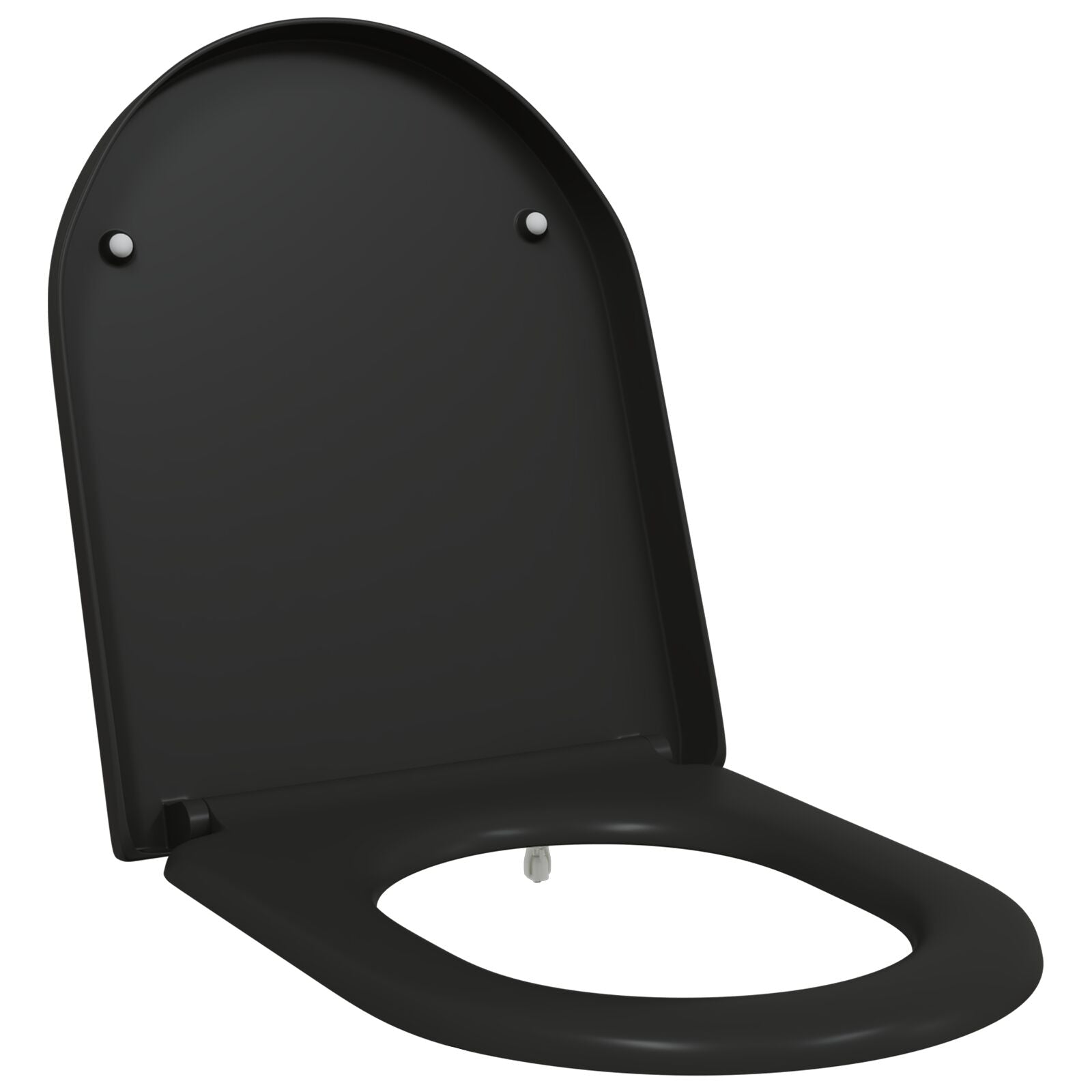 Toiletbril Met Snelle Release En Zachte Sluiting Duroplast Zwart