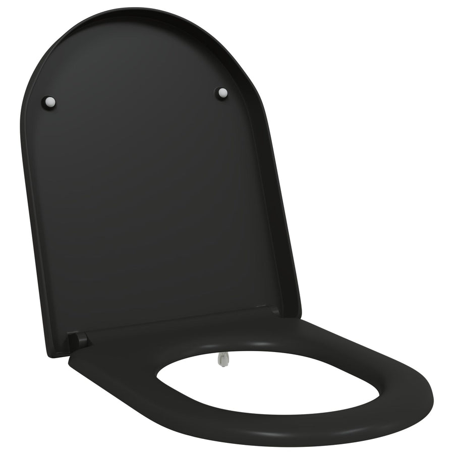Toiletbril Met Snelle Release En Zachte Sluiting Duroplast Zwart
