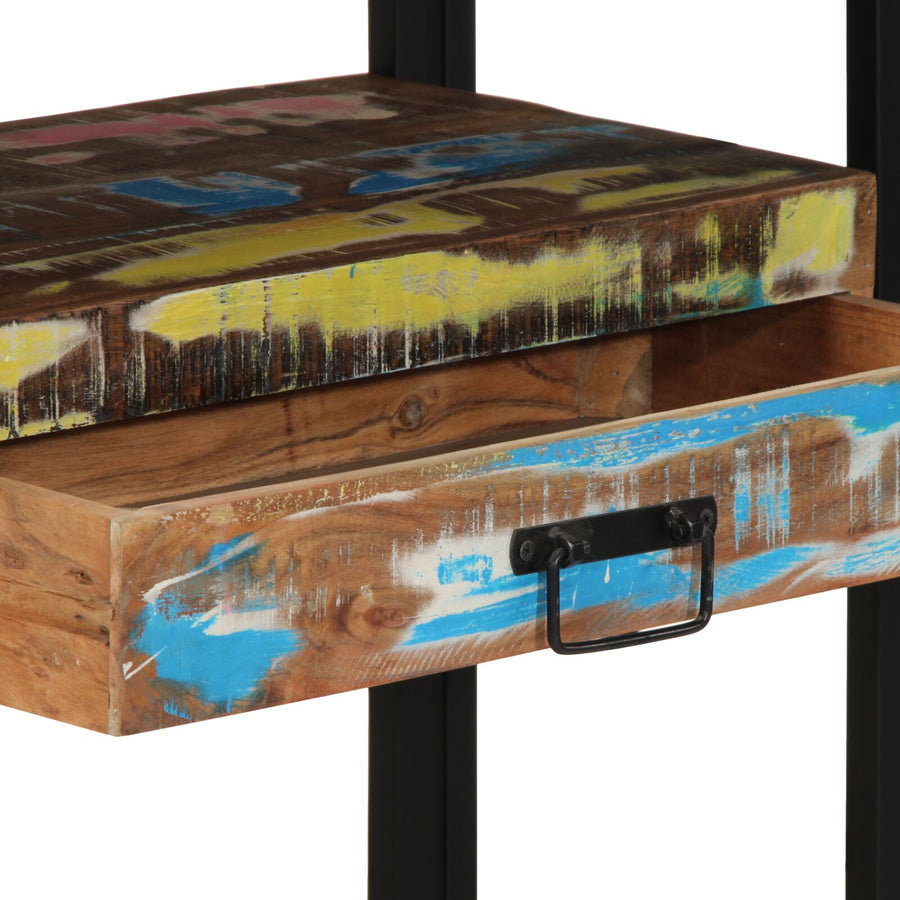 Bijzettafels Meerkleurig En Metaal 120 x 33 x 75 cm Massief gerecycled hout