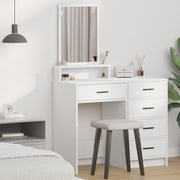 Kaptafel 50x41x140 cm wit MDF