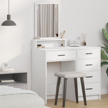 Kaptafel Met Lades 50 x 41 x 140 cm Wit