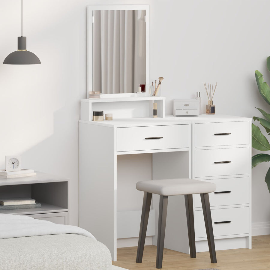 Kaptafel Met Lades 50 x 41 x 140 cm Wit