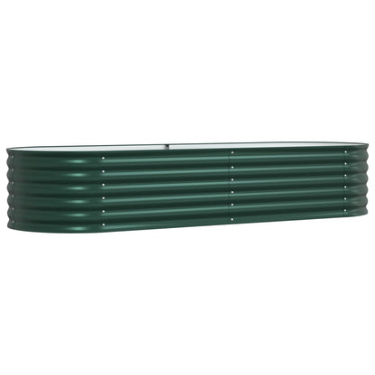 Tuin Verhoogd Bed Gegalvaniseerd Staal 240 x 80 x 44 cm Groen