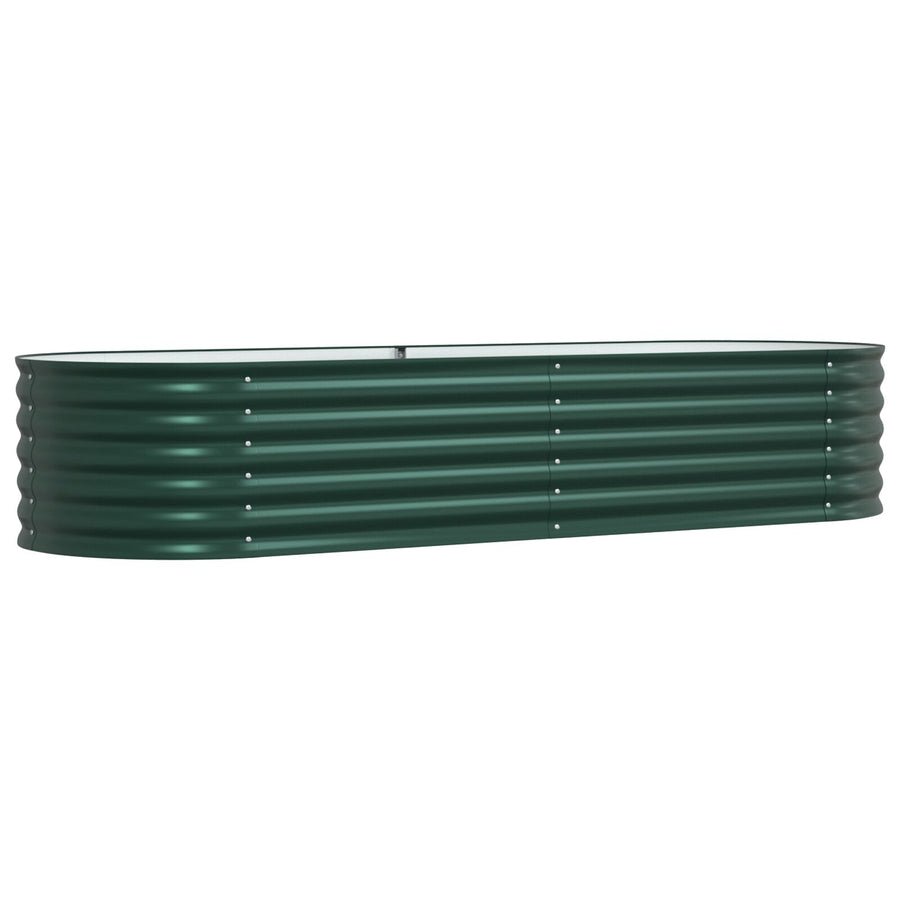 Tuin Verhoogd Bed Gegalvaniseerd Staal 240 x 80 x 44 cm Groen