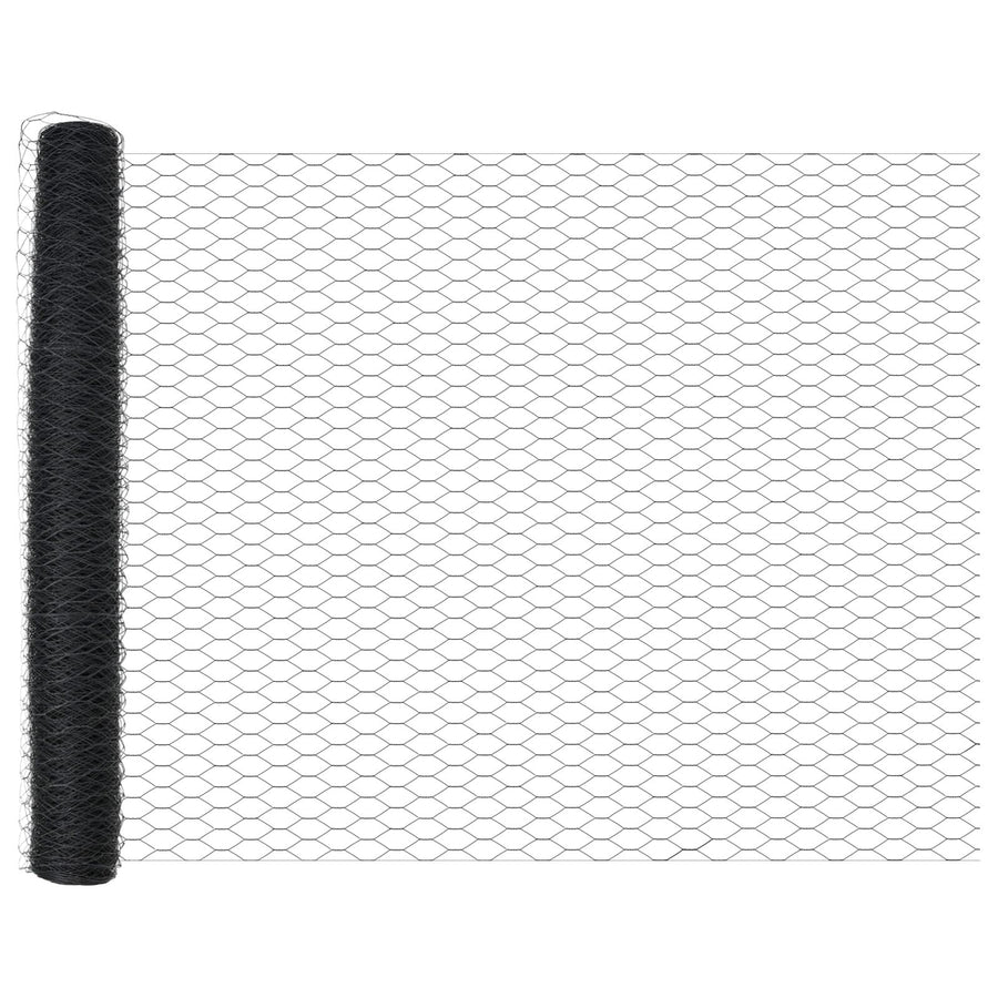 Fence Posts 22 St U-Channel Grijs 140 Cm Staal,  Heptagonale Afsluiting Grijs 1.4X25 M Staal