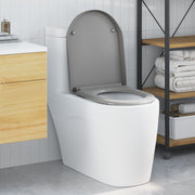 Toiletzitting Duroplast grijs 49x36x4 cm