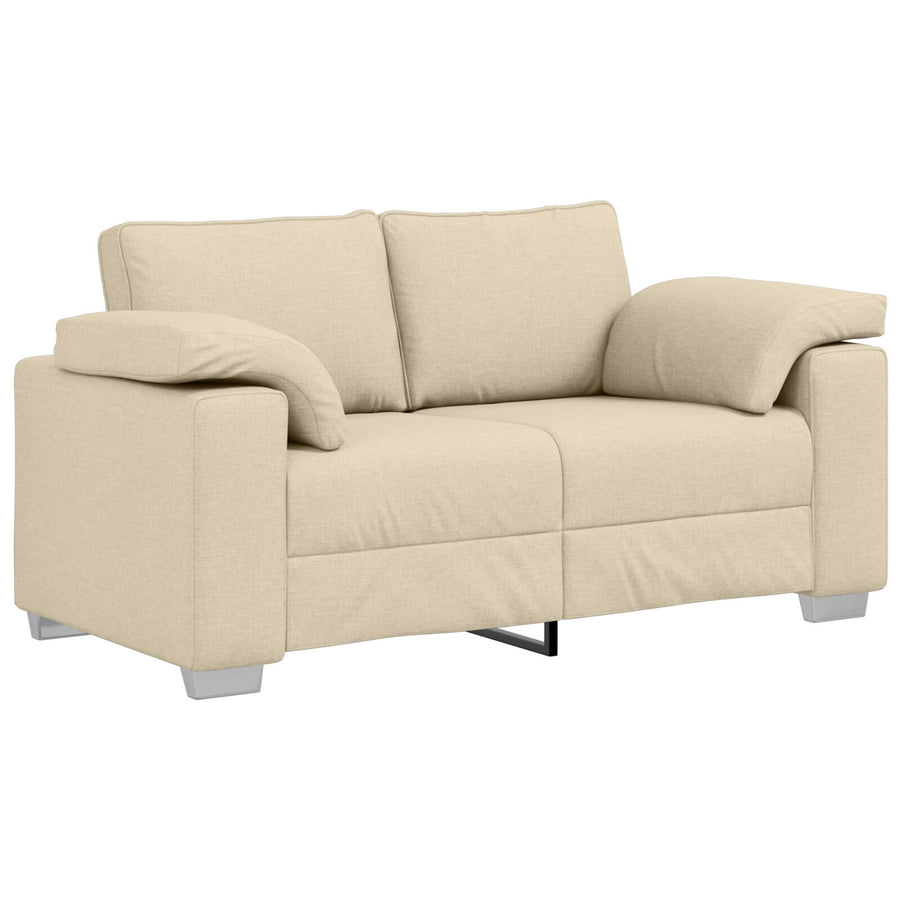 Love Seat Bank Stof Crème 120 cm