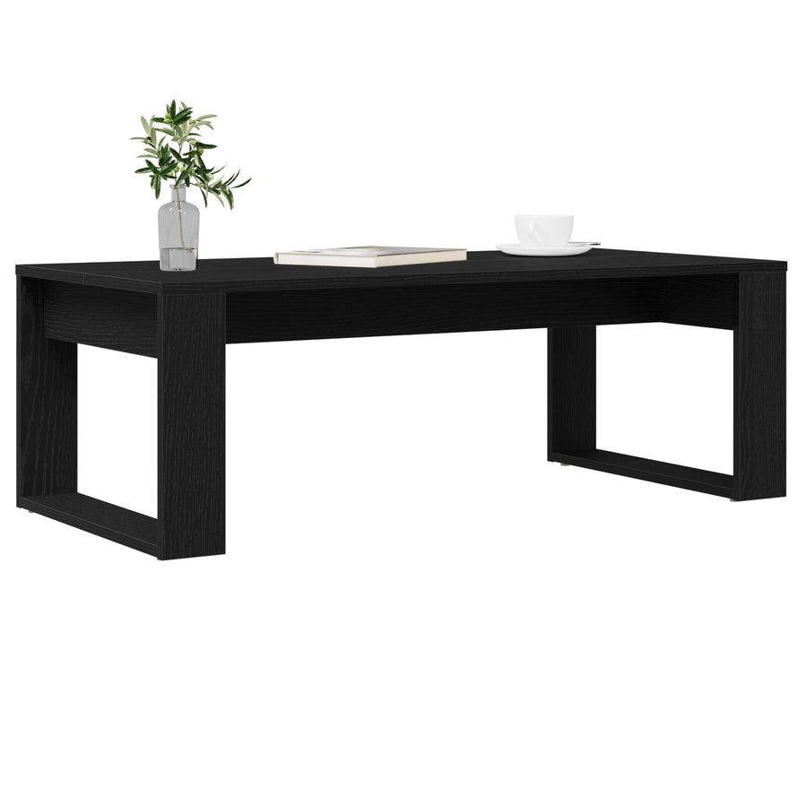 Salontafel Zwart Eiken 102X50X35 Cm Geengineerd Hout