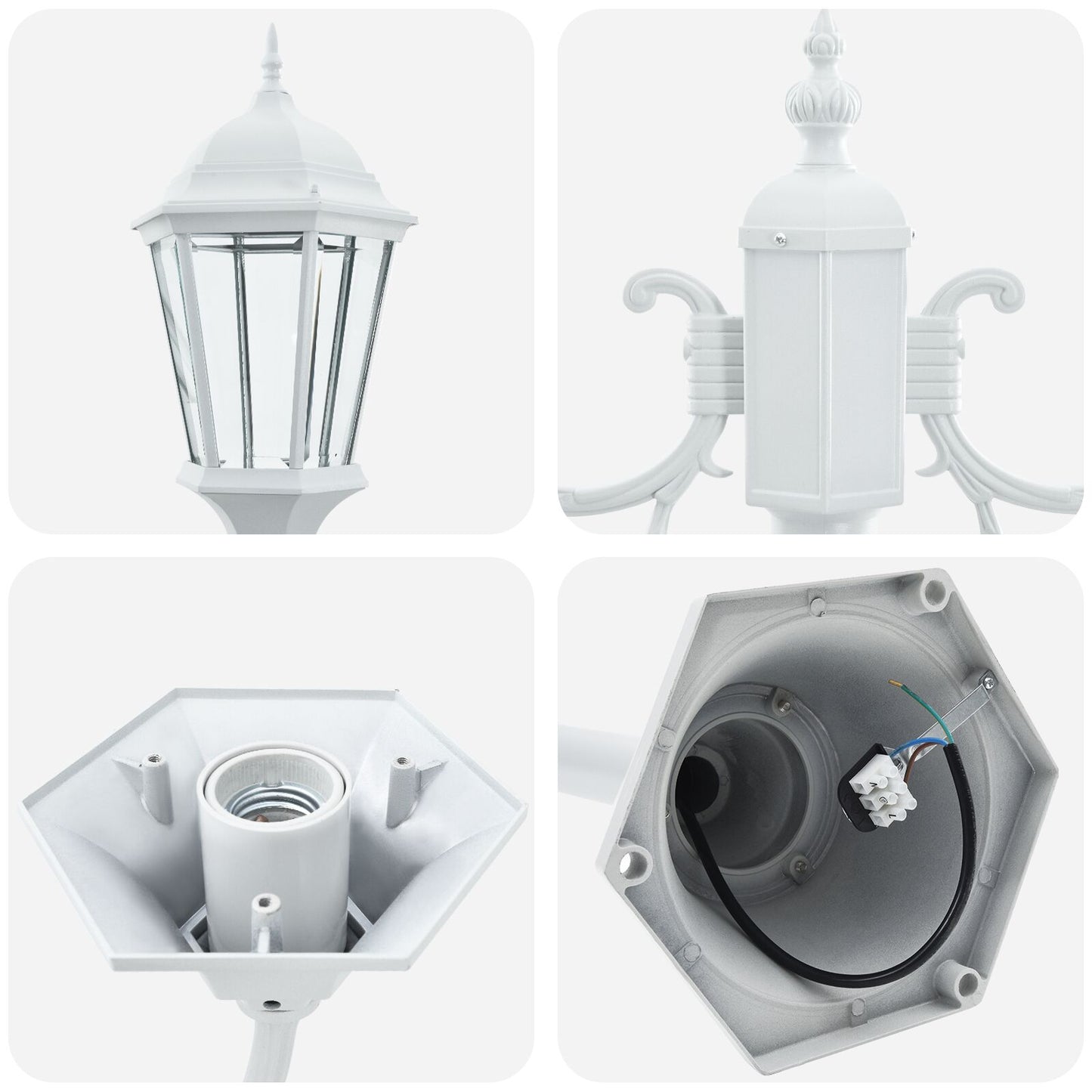 Buitenverlichting Metaal Groot Metalen Padverlichting 2 Wit