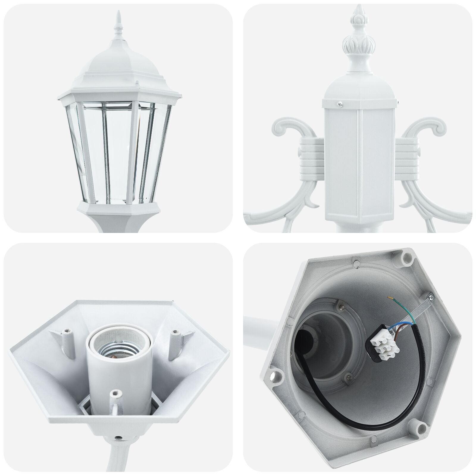 Buitenverlichting Metaal Groot Metalen Padverlichting 2 Wit