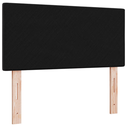 Hoofdbord Met Knopen Fluweel Zwart 80 cm Laag hoofdbord