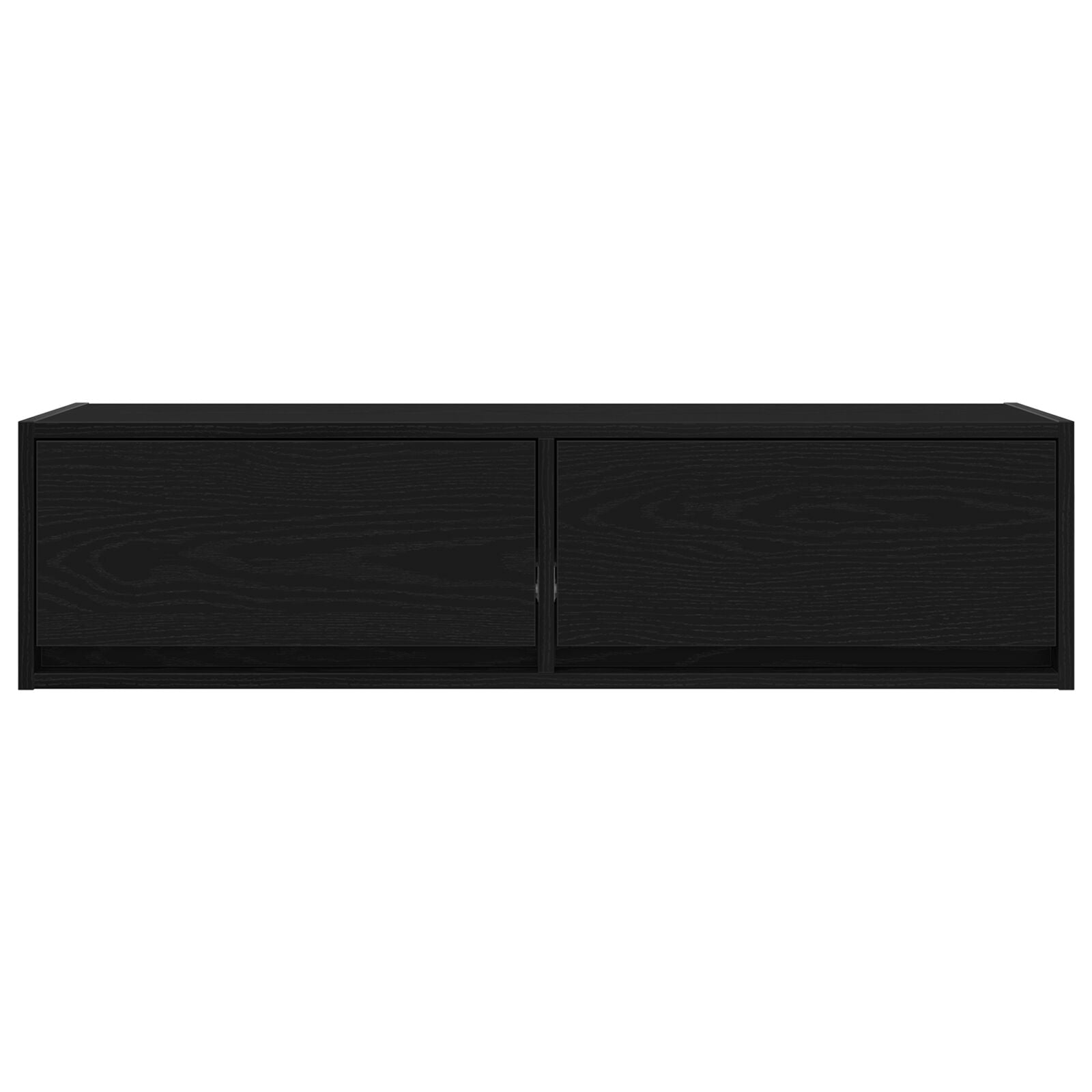 Tv-Meubel Zwart Eiken 100X31X25,5 Cm Bewerkt Hout
