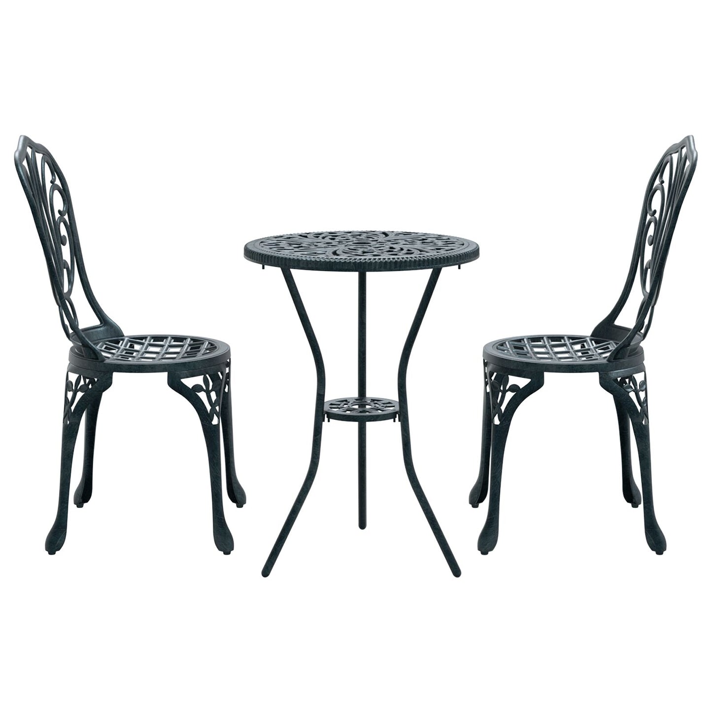 3-Delige Tuin Bistro Set E Gietijzer Groen