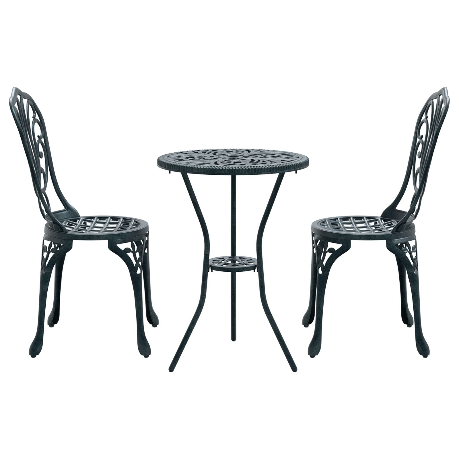 3-Delige Tuin Bistro Set E Gietijzer Groen