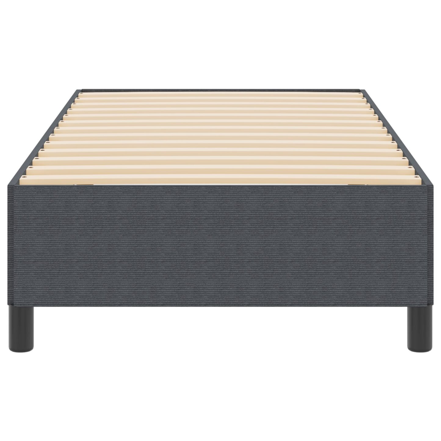 Bedframe Corduroy Stof Donkergrijs 100 x 200 cm