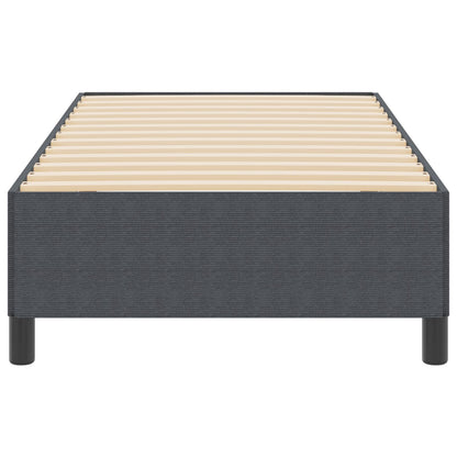Bedframe Corduroy Stof Donkergrijs 100 x 200 cm