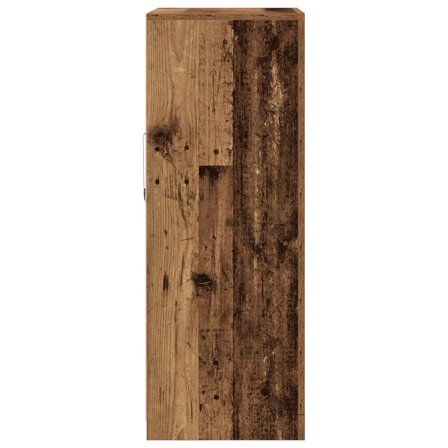 Dressoir Met Led Verlichting 60,5X37X100 Cm Oud hout