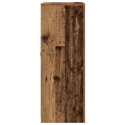 Dressoir Met Led Verlichting 60,5X37X100 Cm Oud hout