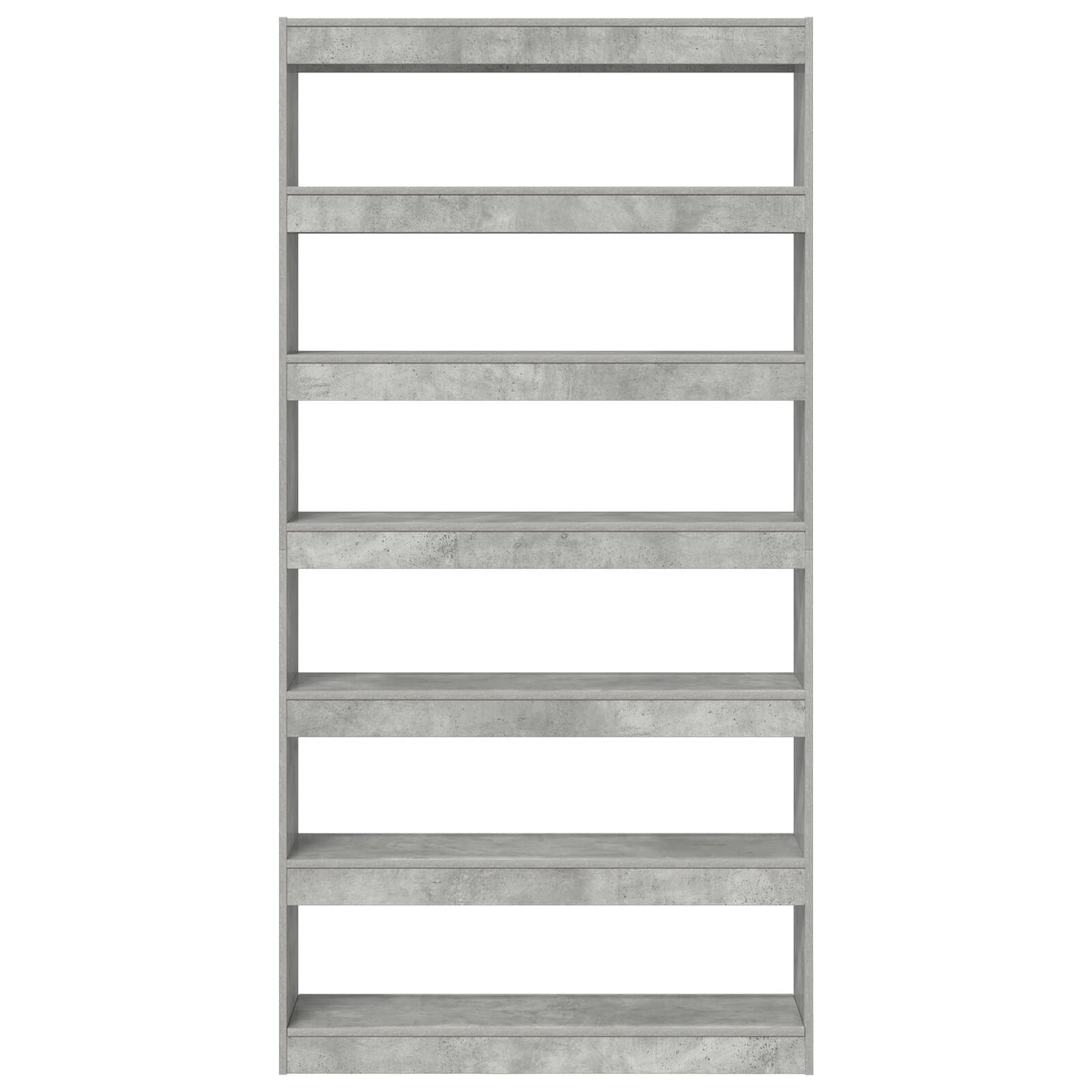 Boekenplank Grijs Bewerkt Hout 100 X 30 X 198 Cm Boekenplank