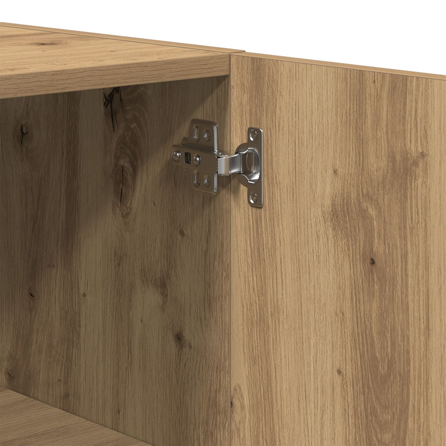 Wandkast 60X31,5X60 Cm Gelaagd Hout Artisan eiken