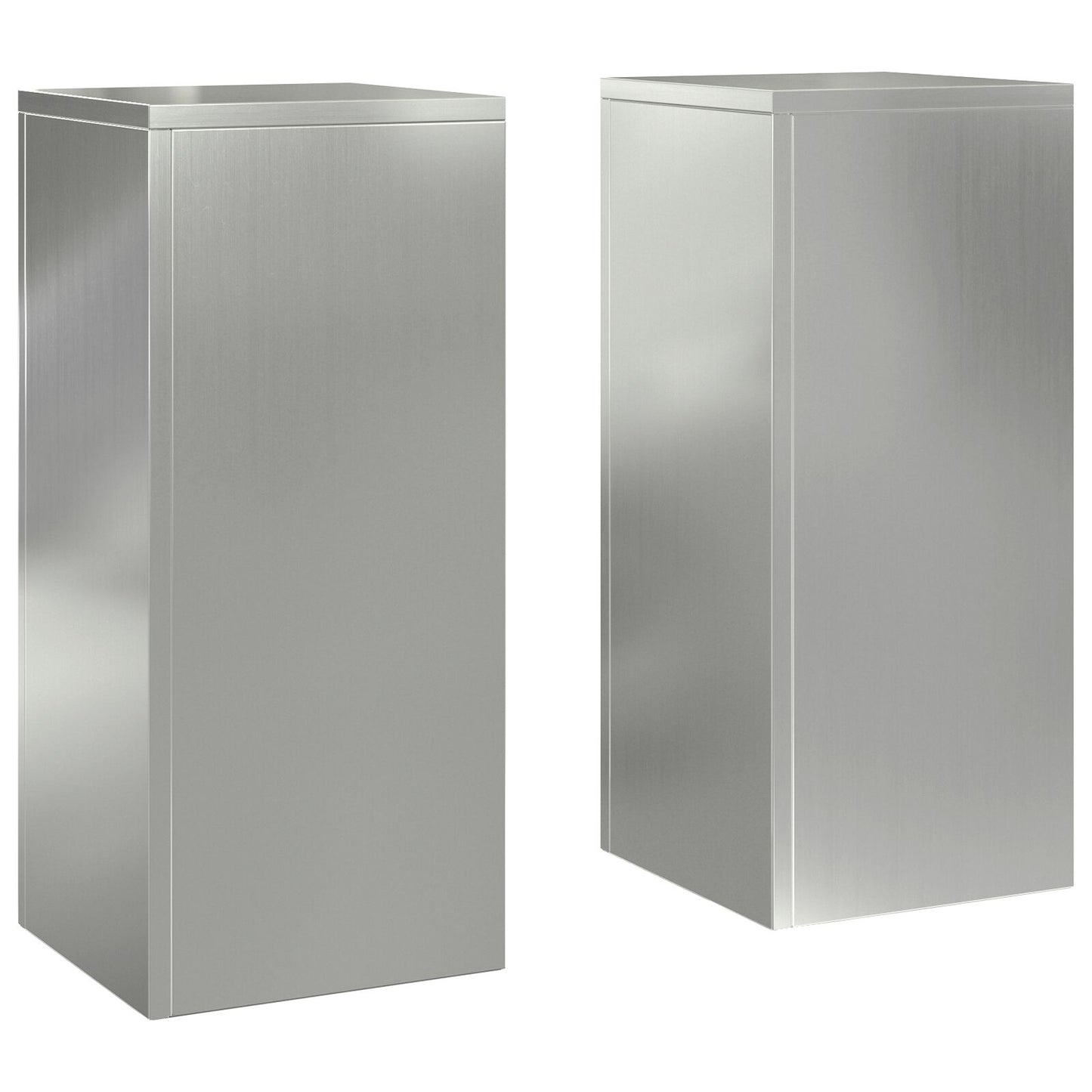 Buiten Plantenstandaarden Pilaar 2 Stuks 24X24X55 Cm Gegalvaniseerd staal 2x (55 cm)