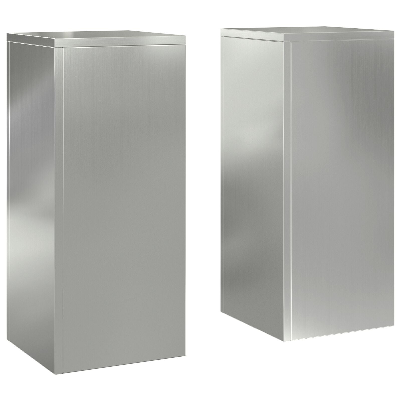 Buiten Plantenstandaarden Pilaar 2 Stuks 24X24X55 Cm Gegalvaniseerd staal 2x (55 cm)