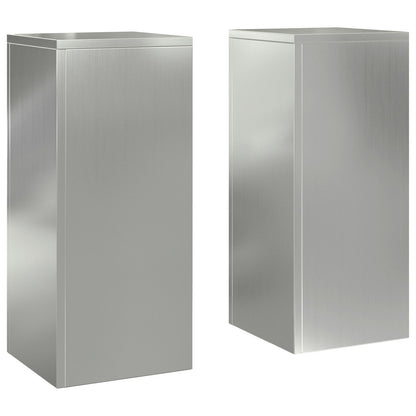 Buiten Plantenstandaarden Pilaar 2 Stuks 24X24X55 Cm Gegalvaniseerd staal 2x (55 cm)