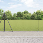 Afrasteringspaal 25 x 1,2 m grijs