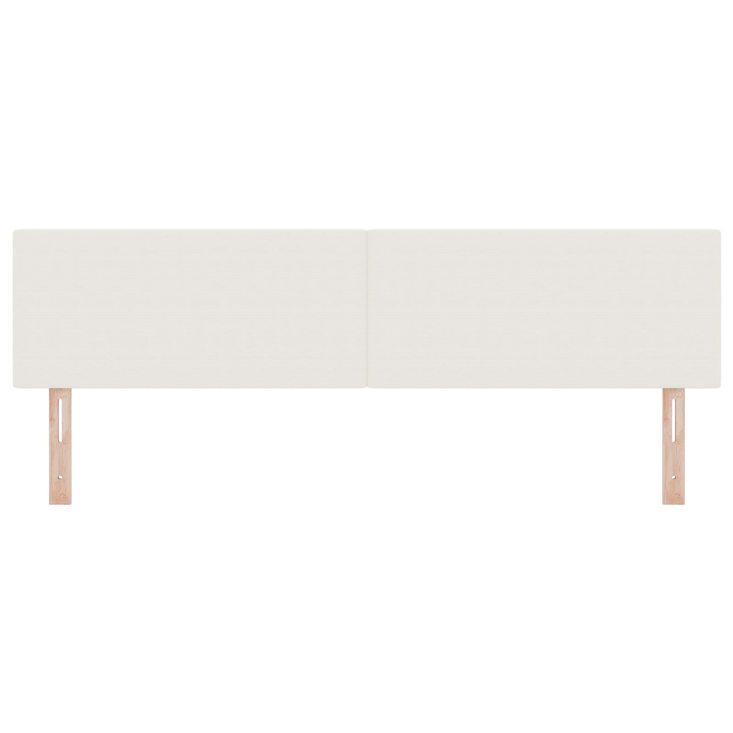 Hoofdbord Eenvoudig Design Corduroy Stof Crème 180 cm Laag hoofdbord