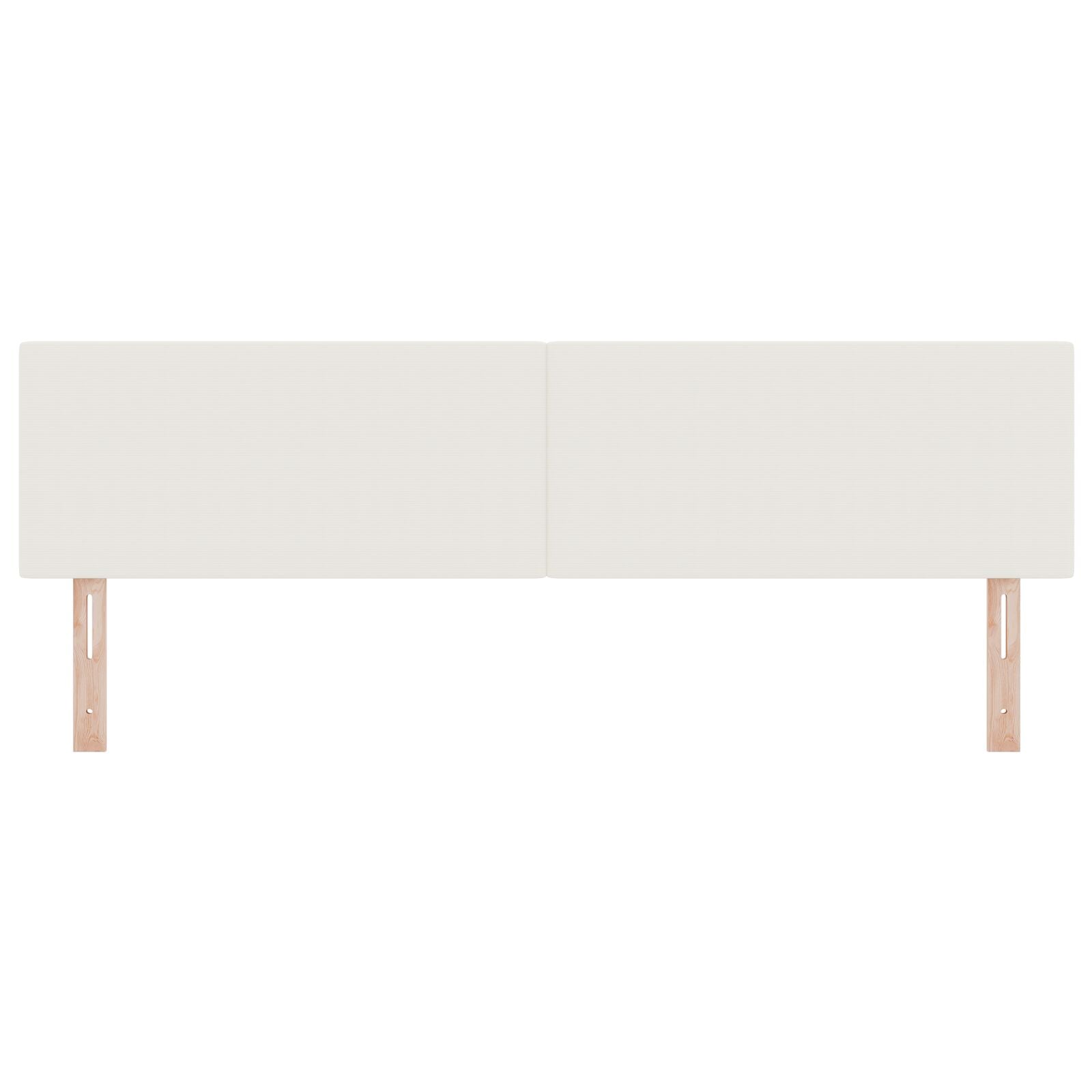 Hoofdbord Eenvoudig Design Corduroy Stof Crème 180 cm Laag hoofdbord