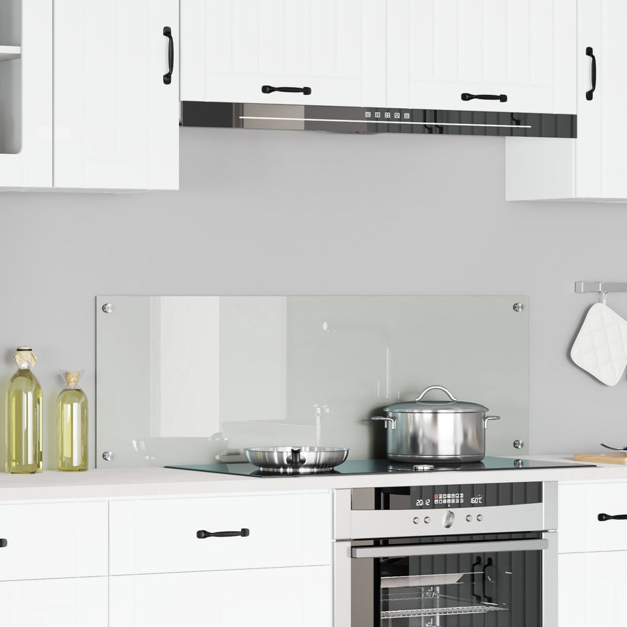Keuken Achterwand 120X40X0,6 Cm Veiligheidsglas Transparant 120 x 40 cm