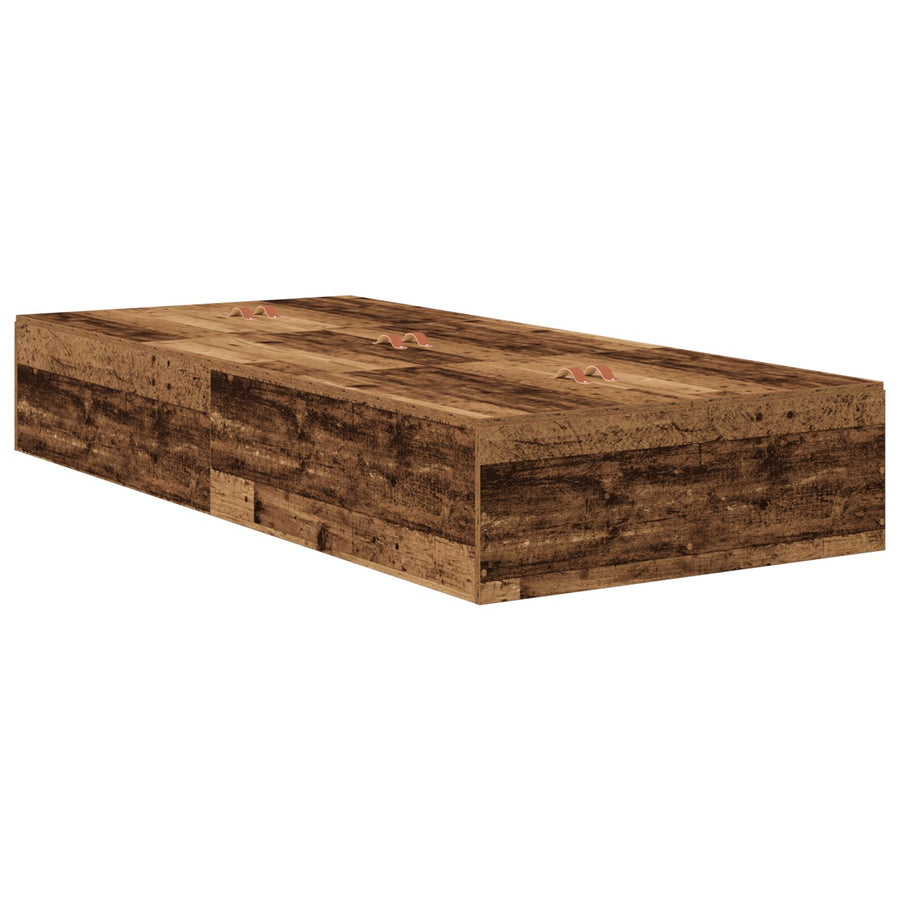 Opbergbedframe Oud Hout 100 x 200 cm
