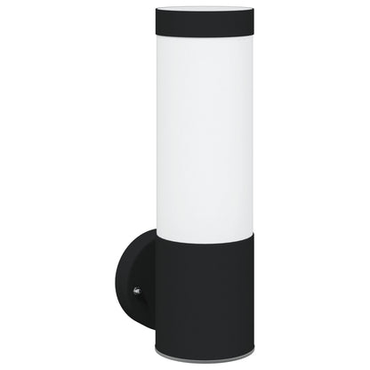 Buiten Wandlamp Rvs Ip44 1 Zwart zonder sensor