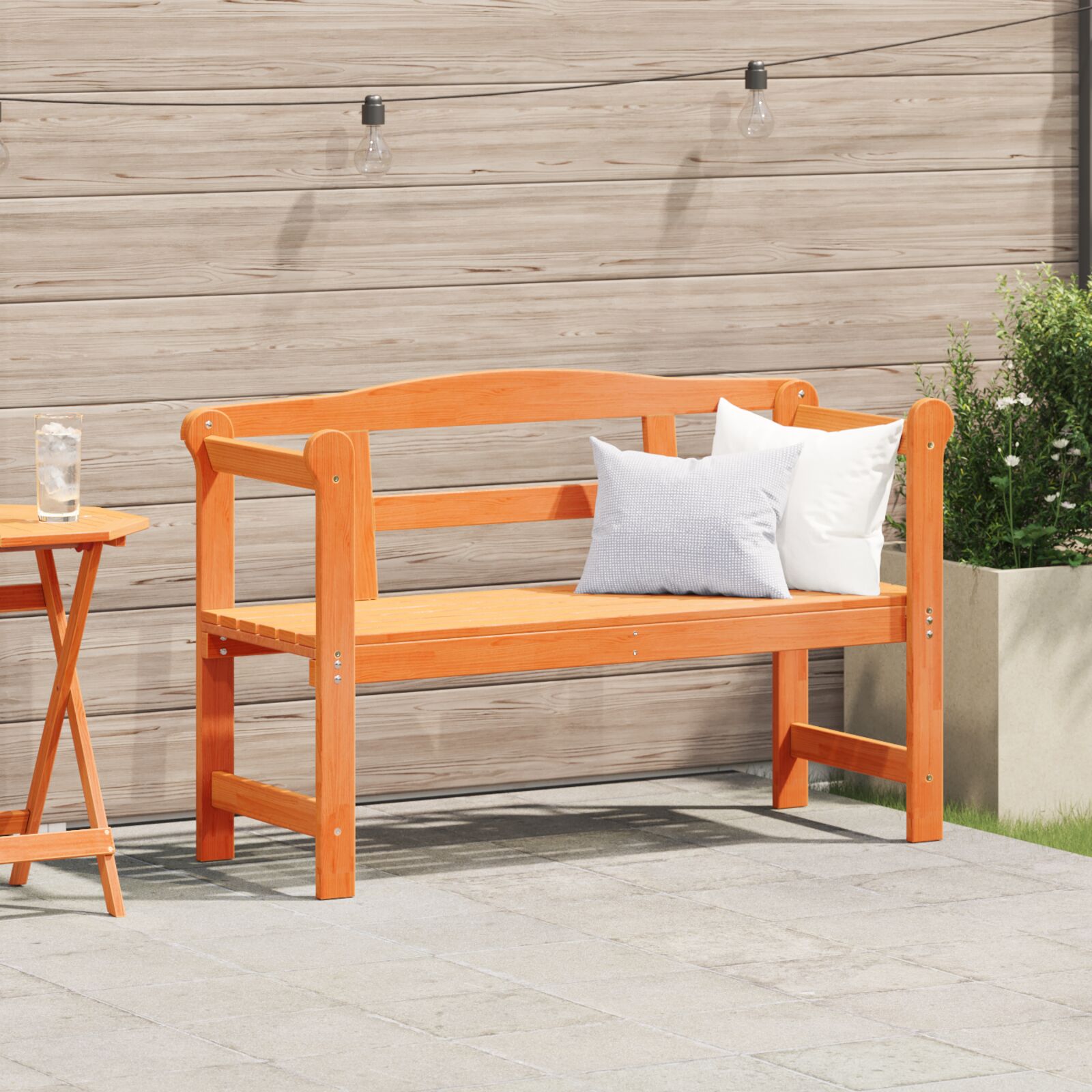Buitenbank 119X76X44 Cm Massief Hout Acacia
