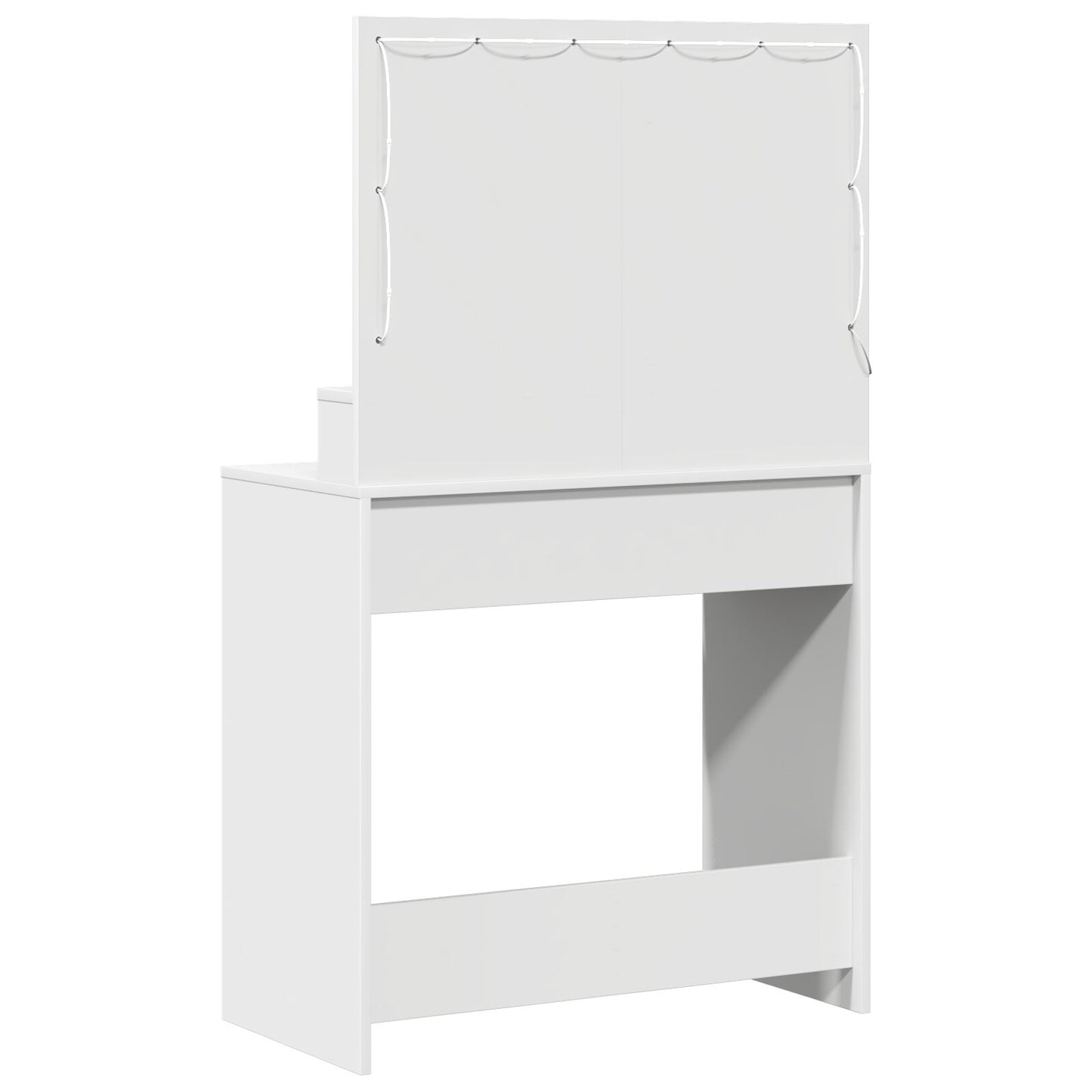 Kaptafel Met Led-Verlichting, , 79 x 41 x 135 cm Wit